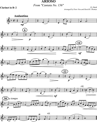 Arioso (from 'Cantata No. 156')