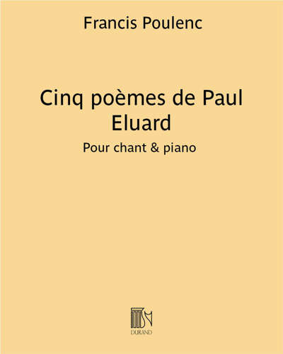 Cinq Poèmes de Paul Eluard