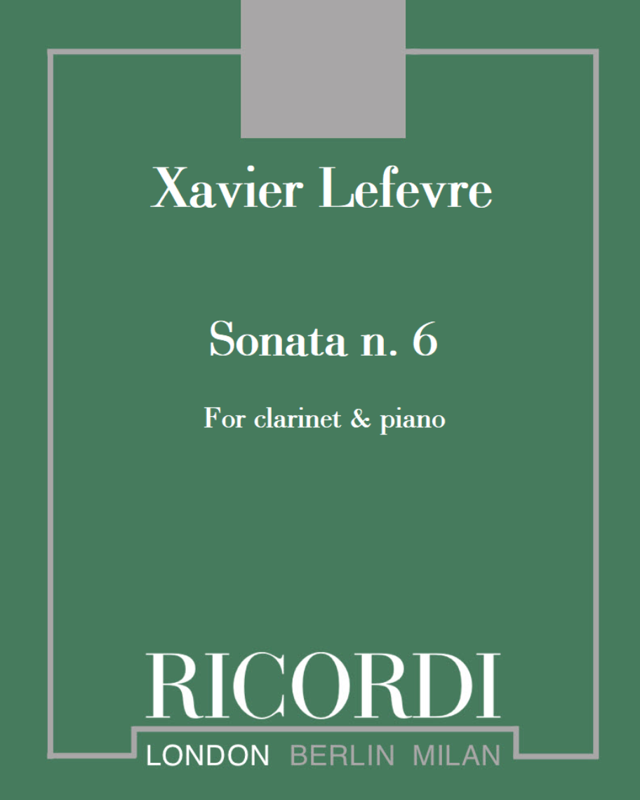 Sonata n. 6 for clarinet and piano