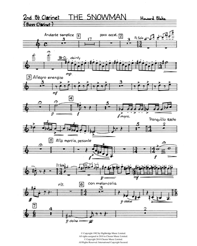 Clarinet 2 in Bb/Bass Clarinet 2