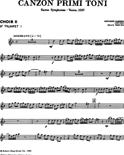 [Choir 2] Trumpet 1