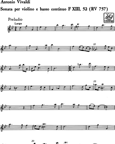 Sonata in Sol minore RV 757 F. XIII n. 52