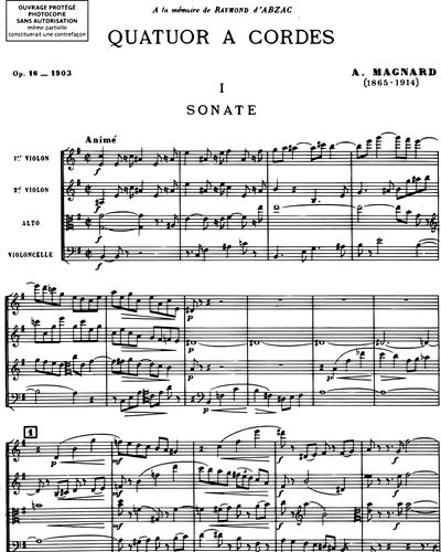 Quatuor Op. 16
