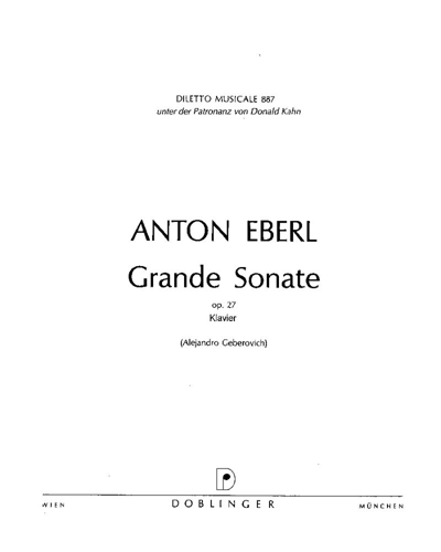Grande Sonata in G minor, op.27