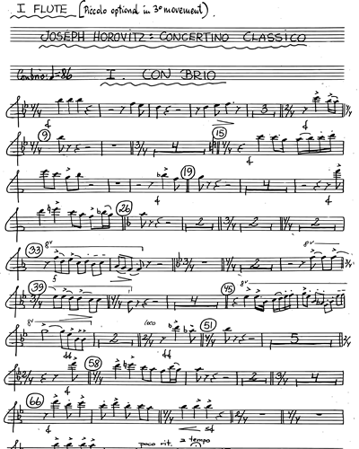 Flute 1/Piccolo (Optional)