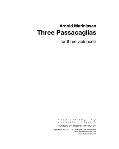 Three Passacaglias