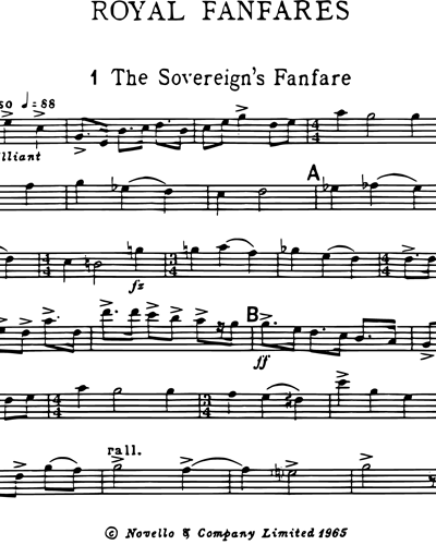 Six Royal Fanfares