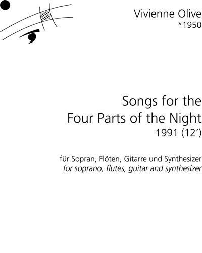 Lieder für die vier Teile der Nacht
