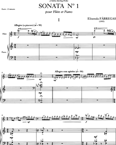 Sonata n. 1 pour Flûte et Piano