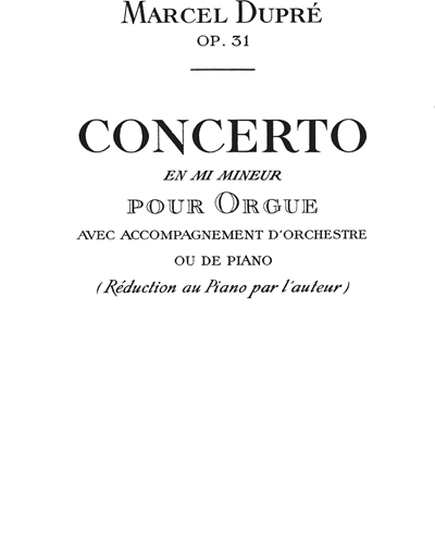 Concerto in E minor Op. 31