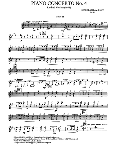 Piano Concerto No. 4, op. 40 [Standard Version]