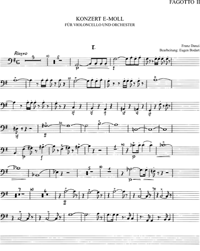 Konzert in e-moll für Violoncello und Orchester