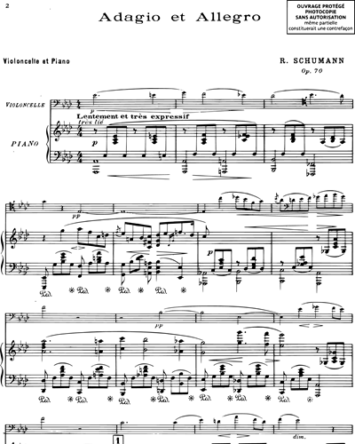 Adagio et allegro Op. 70