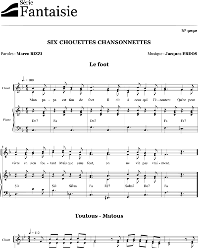 Six chouettes chansonnettes