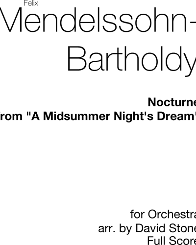 Nocturne (from 'A Midsummer Night’s Dream')