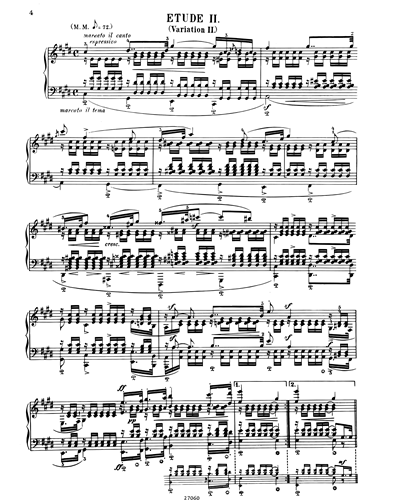 Piano Etudes Symphoniques Op.13 