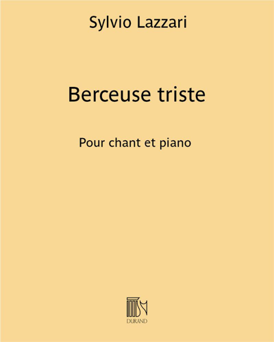 Berceuse triste (n. 17 des "Mélodies")