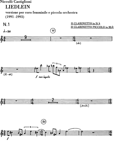 Clarinet 2/Piccolo Clarinet 2