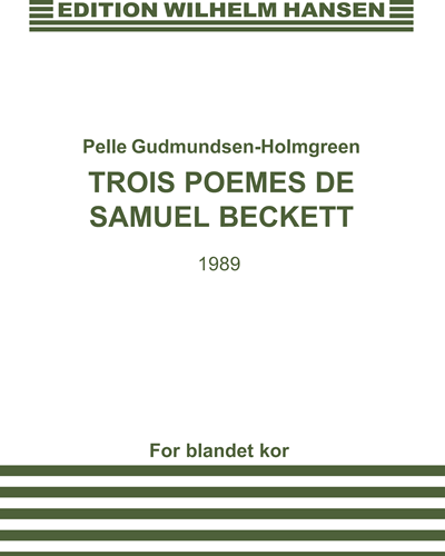 Trois poèmes de Samuel Beckett