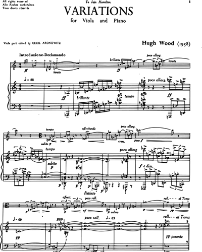 Variations (for Viola and Piano)