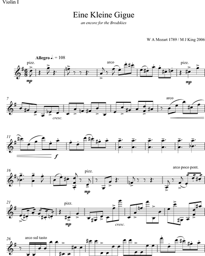 [String Quintet] Violin 1