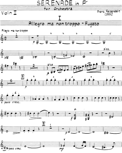 Serenade in F, op. 29a