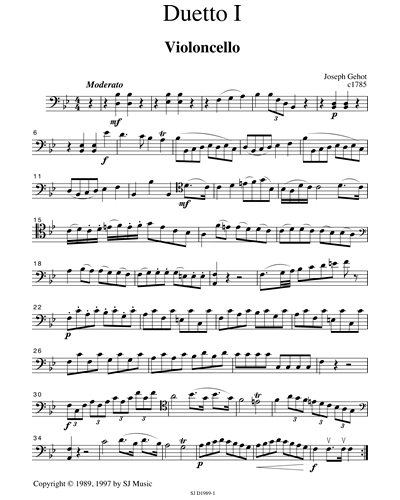 Six Easy Duettos, Op. 3 (Nos. 1-2)