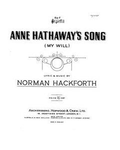 Anne Hathaway's Song