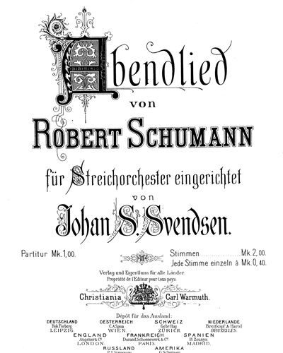 Abendlied von Robert Schumann