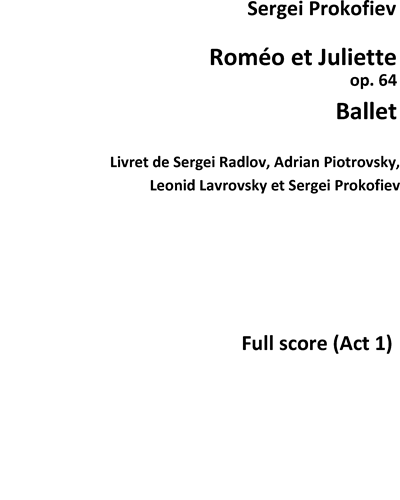 Romeo & Juliet - Ballet