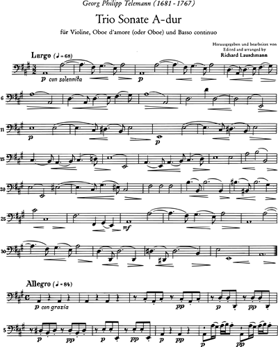Trio Sonata in A major