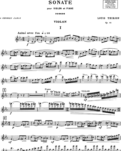 Sonate en Ut mineur Op. 14