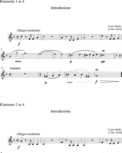 Clarinet in A 1 & Clarinet in A 2