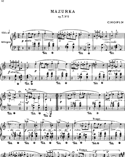 Mazurka No. 2, op. 7