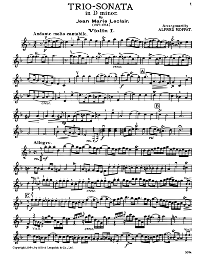 Trio Sonata in D minor