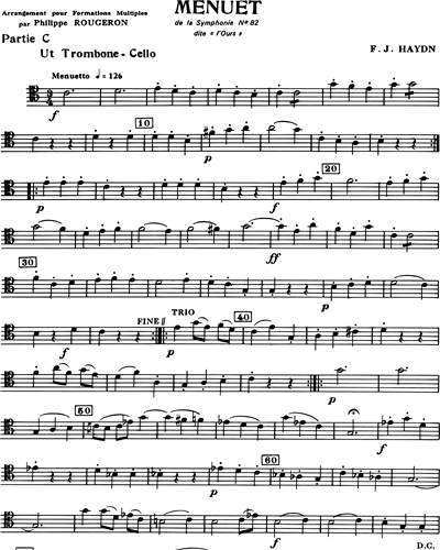 Menuet (de la "Symphonie n. 82")
