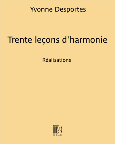 Trente leçons d'harmonie
