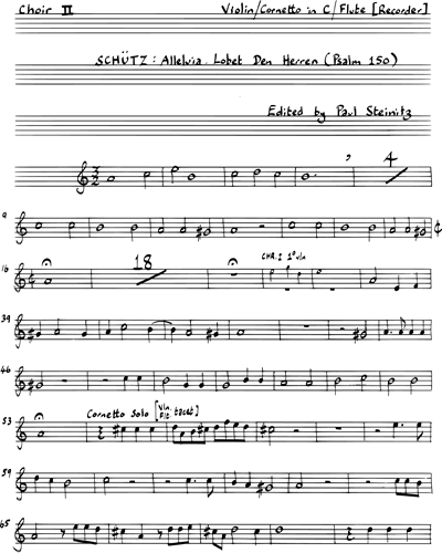 [Choir 2] Violin/Cornett/Flute