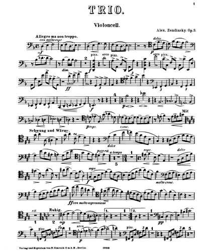Trio in D minor, op. 3