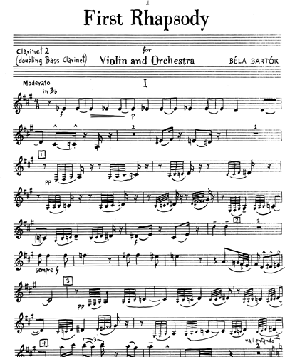 Clarinet 2 in Bb/Clarinet in A/Bass Clarinet in Bb