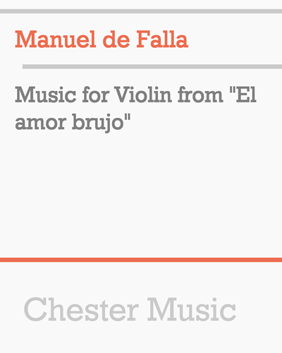 Music for Violin from "El amor brujo"