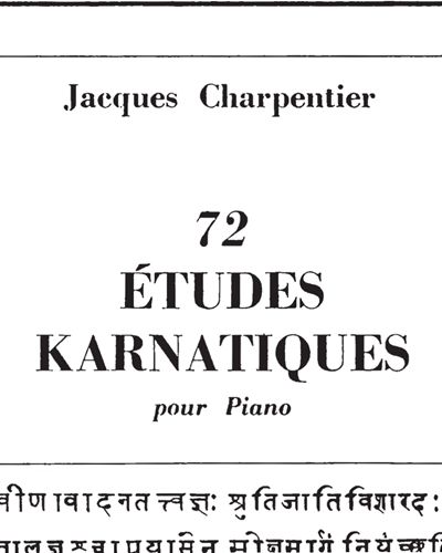 72 Études Karnatiques 3e Cycle