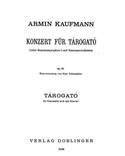 Konzert für Tárogató, op. 91