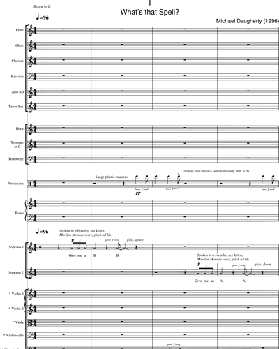 Soprano 1 & Soprano 2 & Full Score