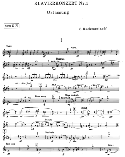 Piano Concerto No. 1 in F-sharp minor, op. 1 [Original Version]