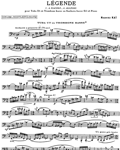 Tuba/Bass Trombone (Alternative)
