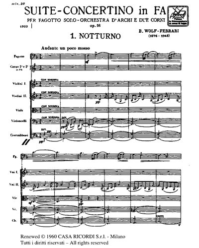 Suite - Concertino in Fa