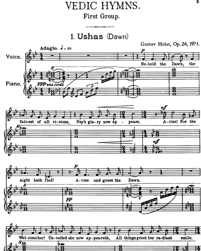 Vedic Hymns, Op. 24