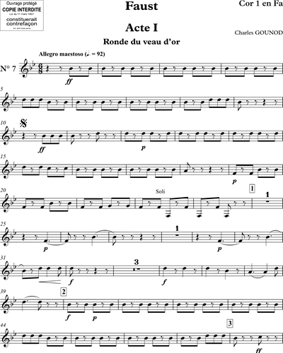 Veau d’or est Toujours Debout (No.7 from 'Faust')