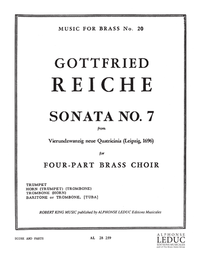 Sonata No. 7 (from "Vierundzwanzig neue Quatricinia", Leipzig, 1696)